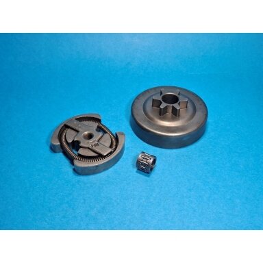 Clutch Assy Bearing Drum 3/8 6T suitable for Husqvarna 36 41 136 137 141 142 230 235 236 240 Jonsered 2035 2036 2040 CS2137 CS2138 CS2234 CS2238 Partner 350 351 352 370 371 382 390 391 401 420 McCULLOCH CS340 CS380 chainsaw