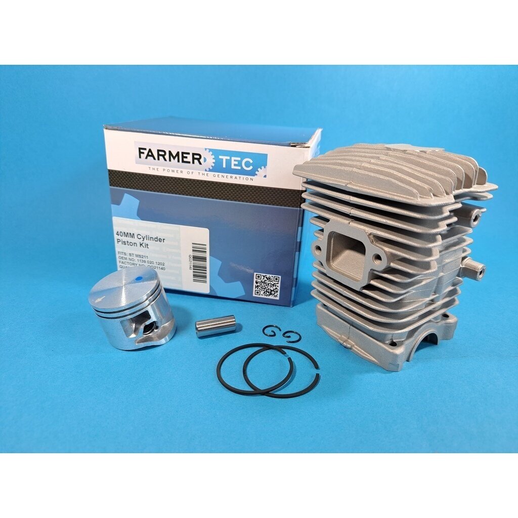 Cylinder & Piston Kit 40mm suitable for STIHL MS211 chainsaw 1139 020 1202 Cylinder & Piston Kit 40mm suitable for STIHL MS211 chainsaw 1139 020 1202