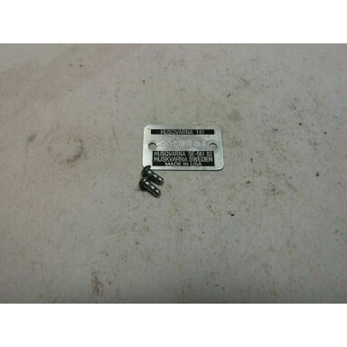 Genuine Identification Plate Husqvarna 141 chainsaw