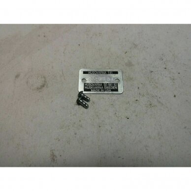 Genuine Identification Plate Husqvarna 141 chainsaw Genuine Identification Plate Husqvarna 141 chainsaw