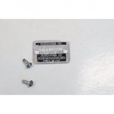 Genuine Identification Plate Husqvarna 141 chainsaw 1 Genuine Identification Plate Husqvarna 141 chainsaw 1