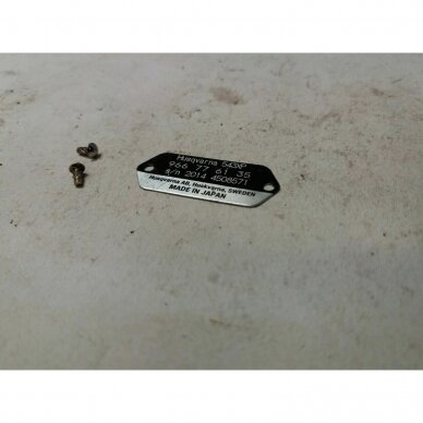 Genuine Identification Plate Husqvarna 543 chainsaw Genuine Identification Plate Husqvarna 543 chainsaw