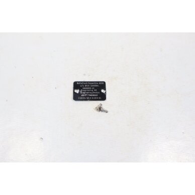 Genuine Identification Plate McCULLOCH SuperLite 4528 hedge trimmer Genuine Identification Plate McCULLOCH SuperLite 4528 hedge trimmer