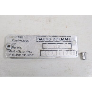 Genuine Identification Plate Sachs Dolmar 115 chainsaw 1 Genuine Identification Plate Sachs Dolmar 115 chainsaw 1